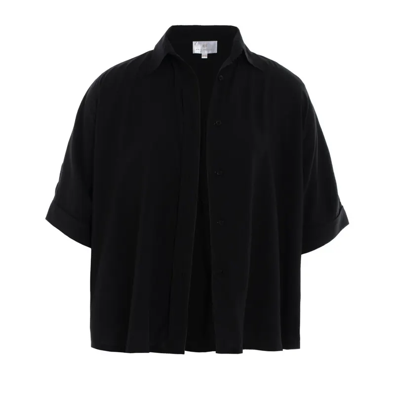 Knit Factory Nova Bluse Schwarz 40/42