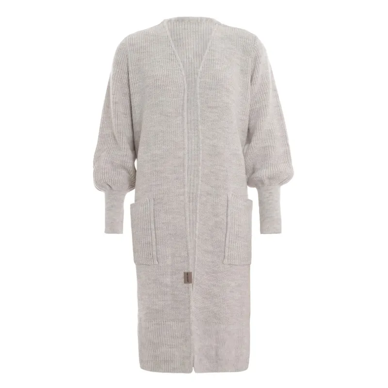 Knit Factory Patty Lange Strickjacke Beige 36/38