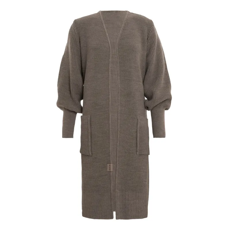 Knit Factory Patty Lange Strickjacke Marron 36/38