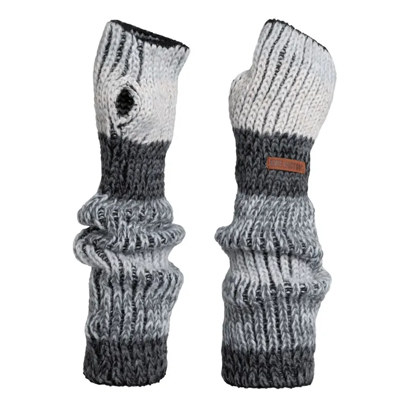 Knit Factory Remy Armwärmers Silver Mist