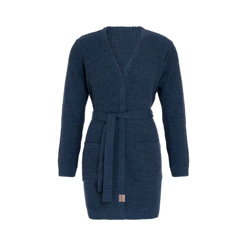 Knit Factory Robin Strickjacke 36/38 Glatt Dunkelblau