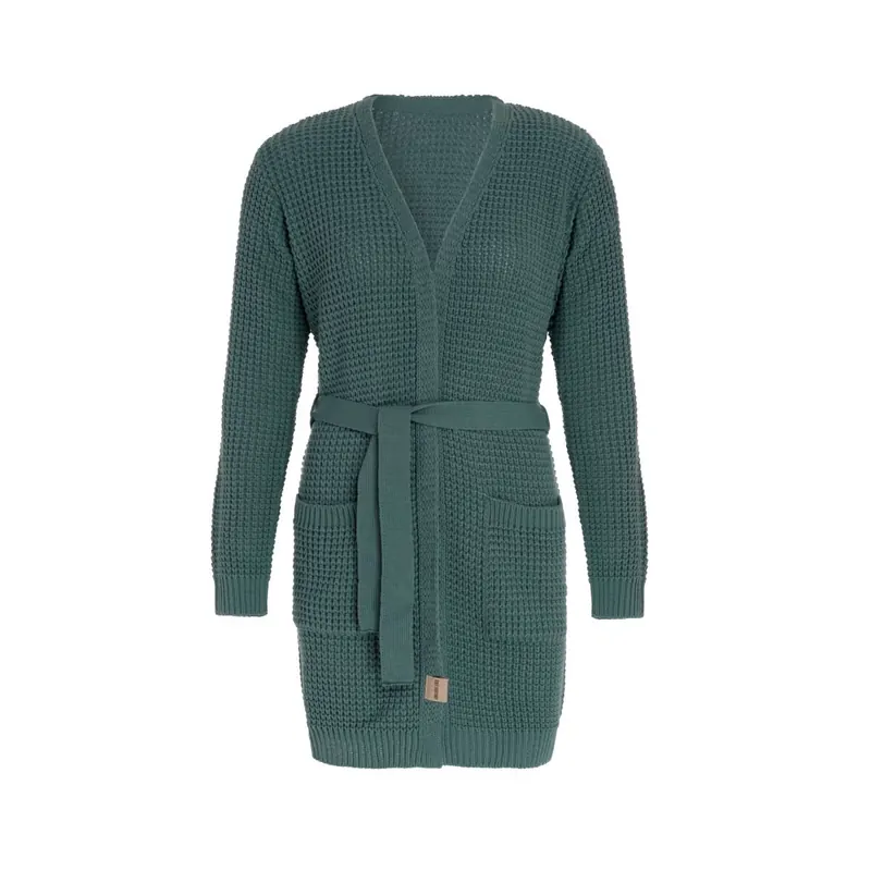 Knit Factory Robin Strickjacke 36/38 Glatt Grün
