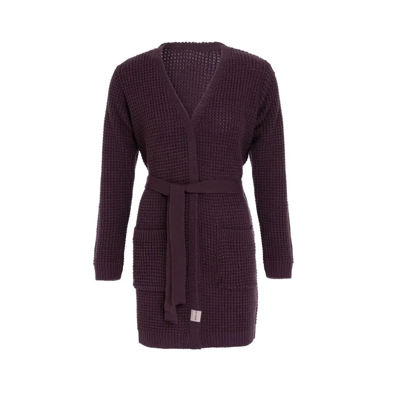 Knit Factory Robin Strickjacke 36/38 Glatt Lila