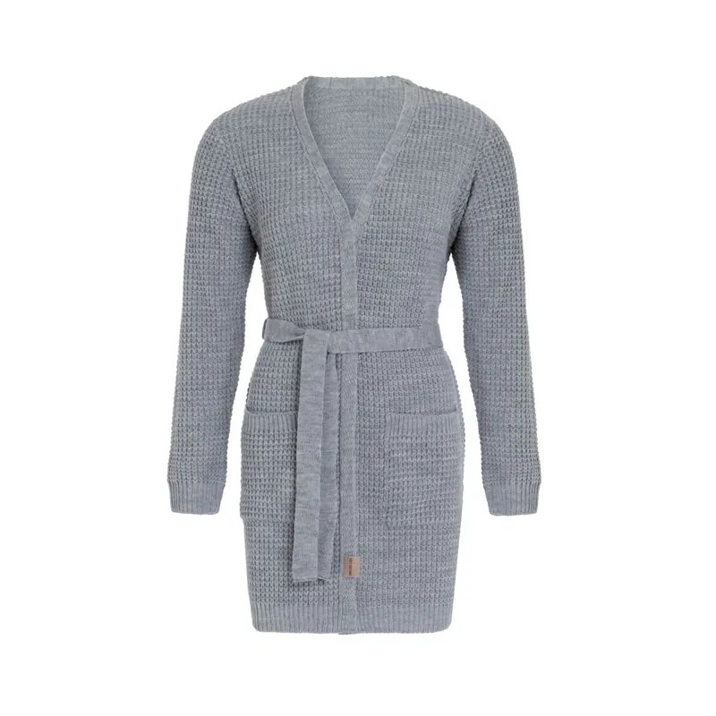 Knit Factory Robin Strickjacke 40/42 Glatt Grau
