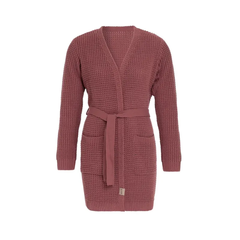 Knit Factory Robin Strickjacke 40/42 Glatt Rot