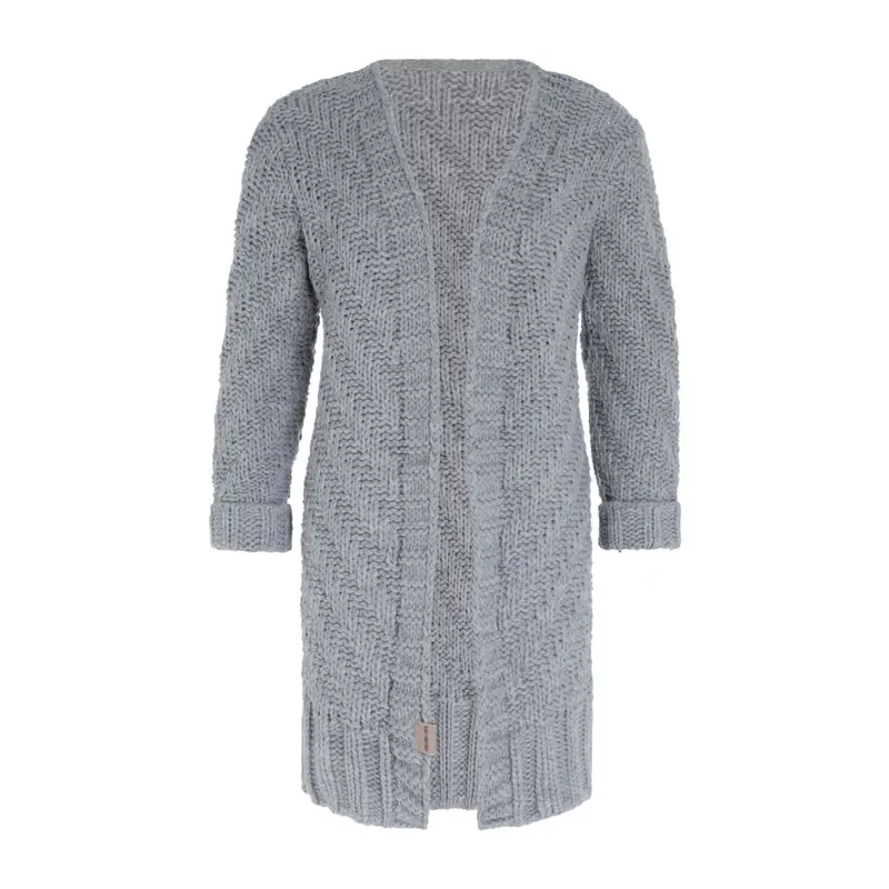 Knit Factory Sally Strickjacke 40/42 Glatt Grau