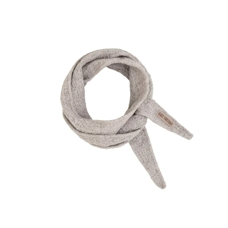 Knit Factory | Sana Mini Schal Iced Clay | Hellgrau
