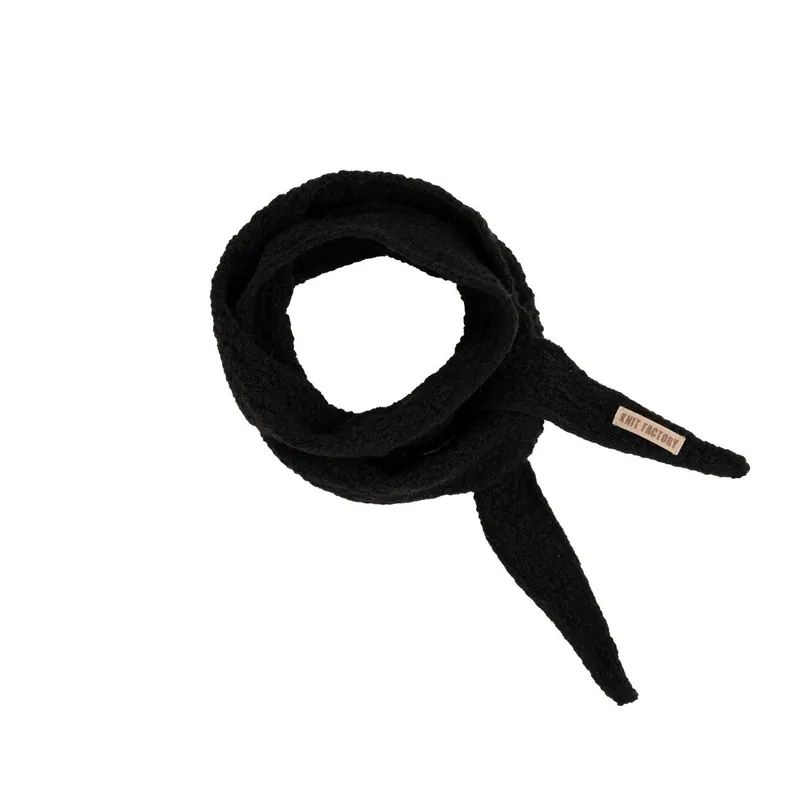 Knit Factory | Sana Mini Schal Schwarz