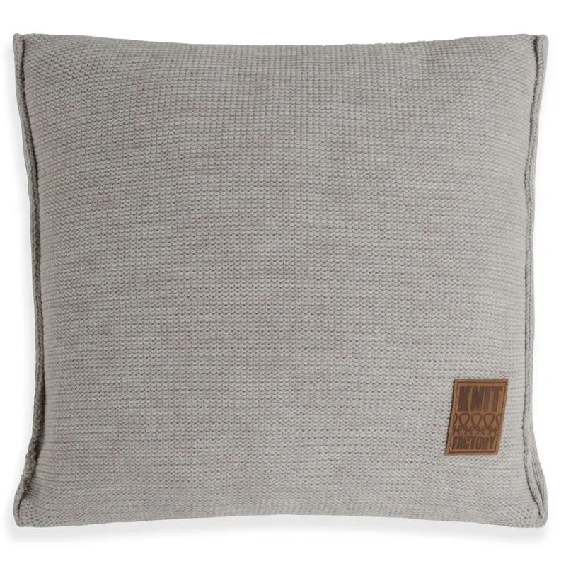 Knit Factory Uni Kissen Iced Clay 50x50