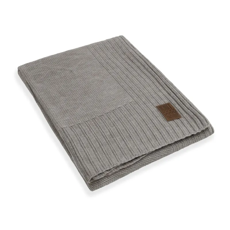Knit Factory Uni Plaid Iced Clay 160x130 cm