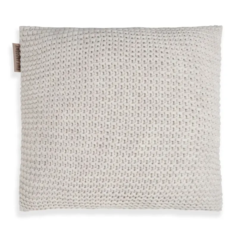 Knit Factory Vinz Kissen 50x50 cm Glatt Beige