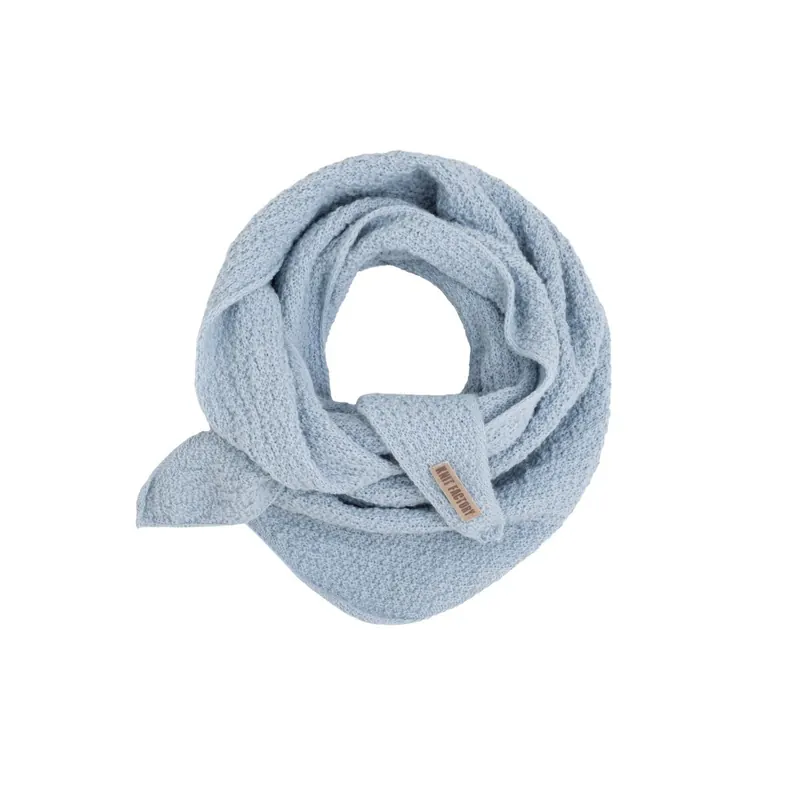 Knit Factory | Yuna Mini Dreiecksschal Celeste | Hellblau