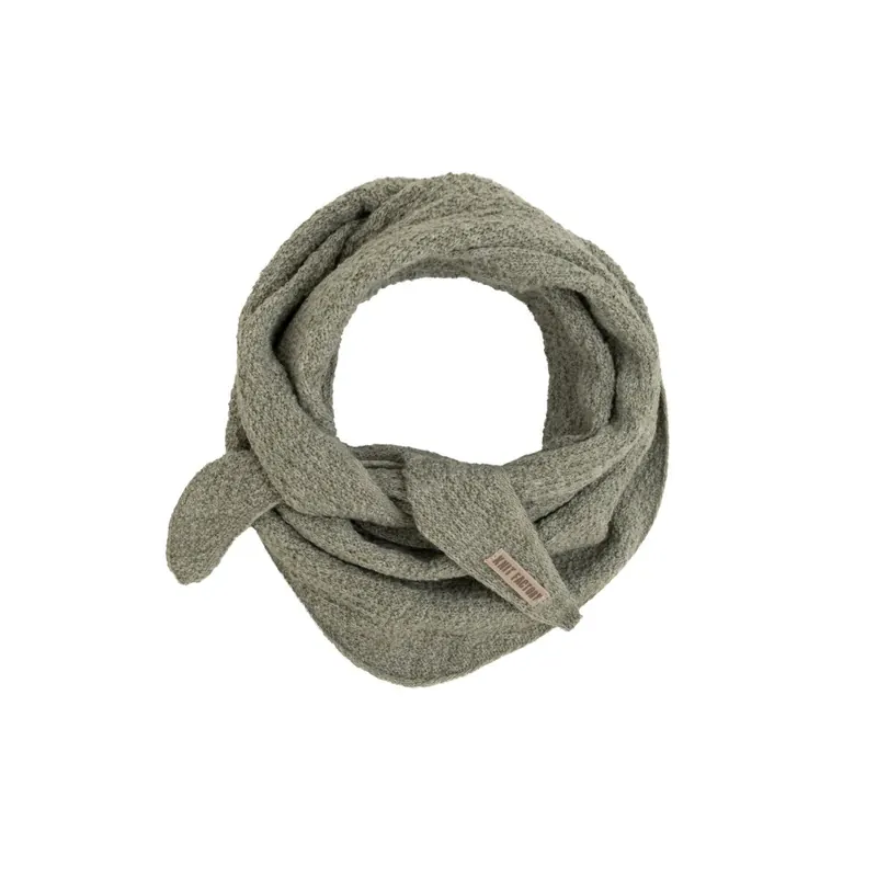 Knit Factory | Yuna Mini Dreiecksschal Urban Green | Grün