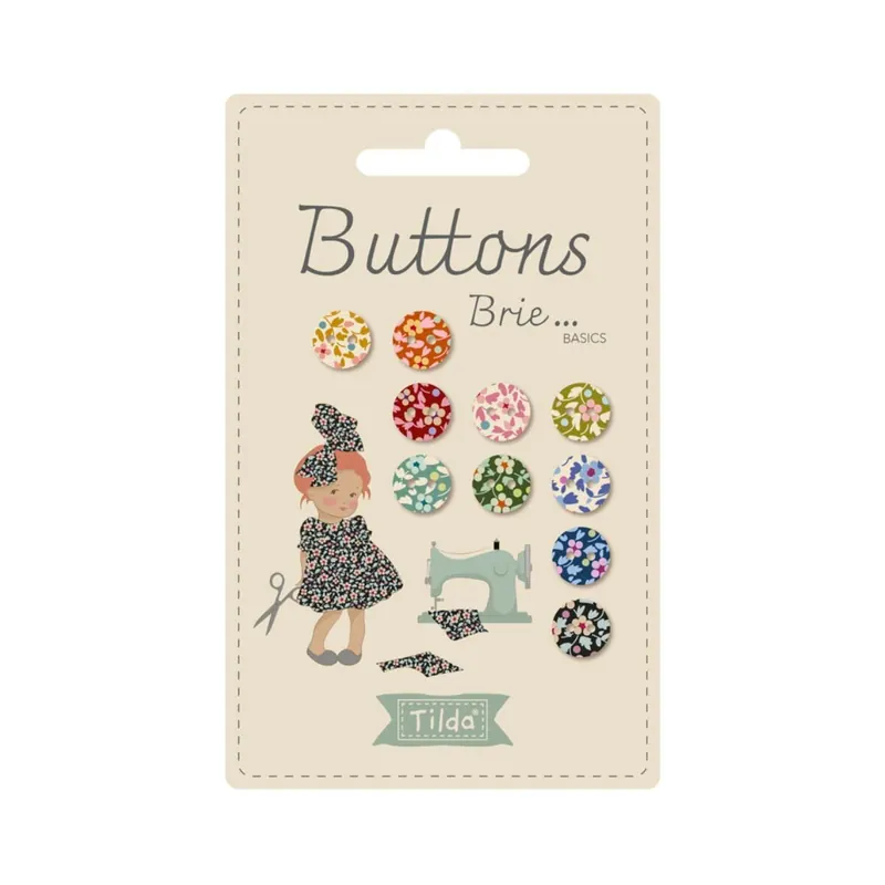 Knopf-Set BRIE BASICS, 10 mm, Tilda
