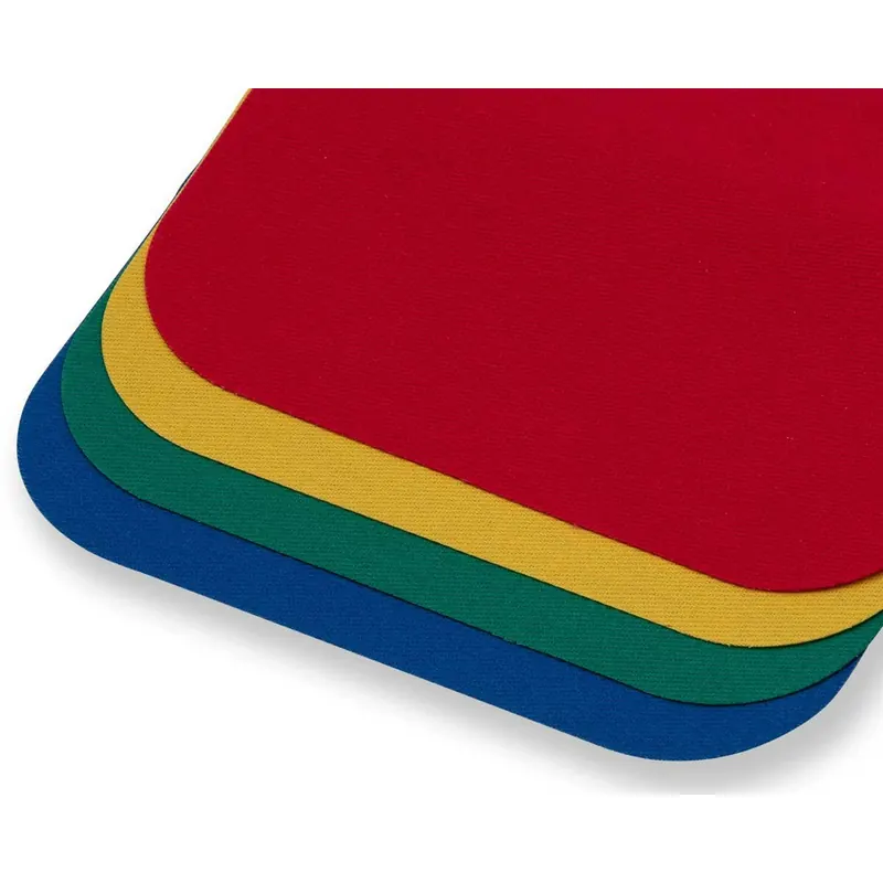 Köper-Patches zum Reparieren oder Upcycling, 4 Stück, rot-gelb-grün-blau, Prym