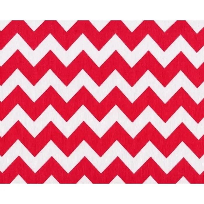 Kuschel-Sweat MIA SWEAT, Chevron-Zacken, rot-weiß