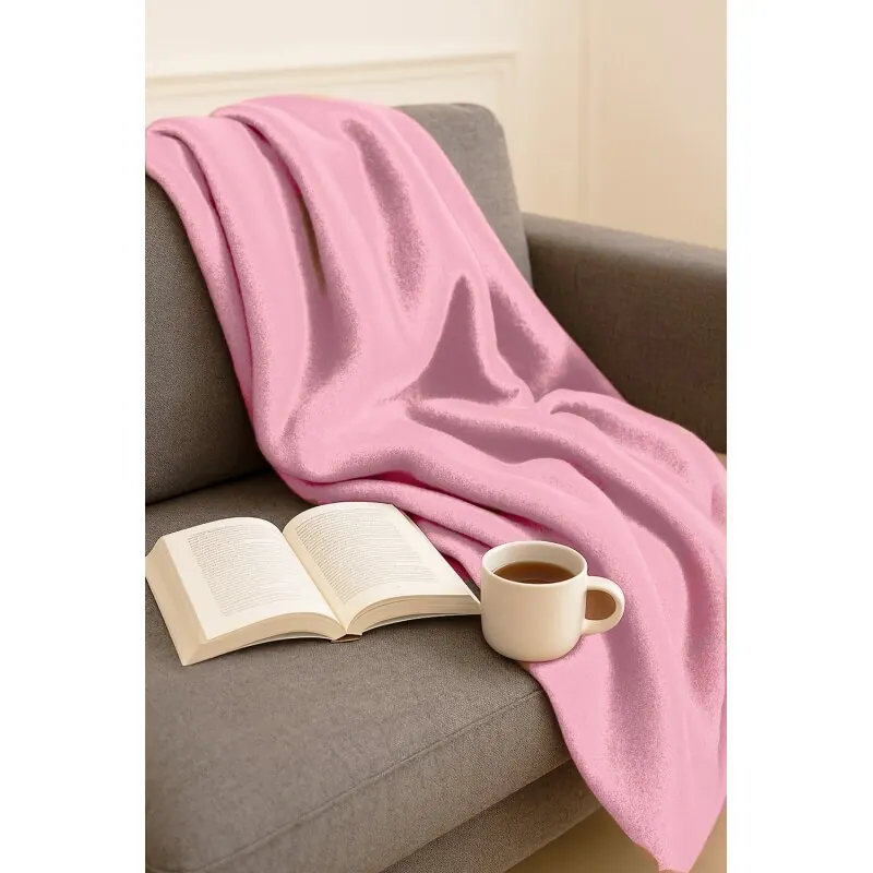 Kuscheldecke Wohndecke Cashmere Touch 150 x 200 cm rosa