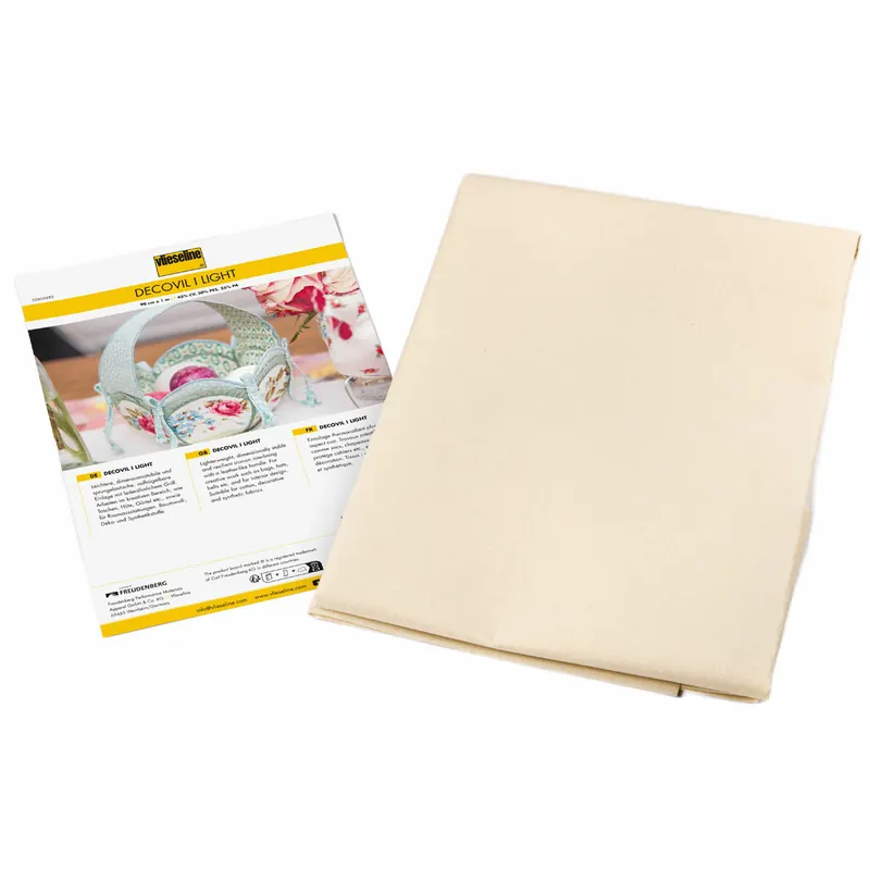 Lederartige Schabrackeneinlage DECOVIL I LIGHT, 90 cm x 1 m, Vlieseline