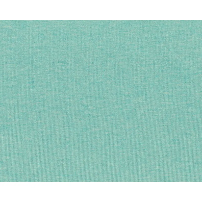 Leichter Kuschel-Sweat MELANGE, extrabreit, helles türkis meliert