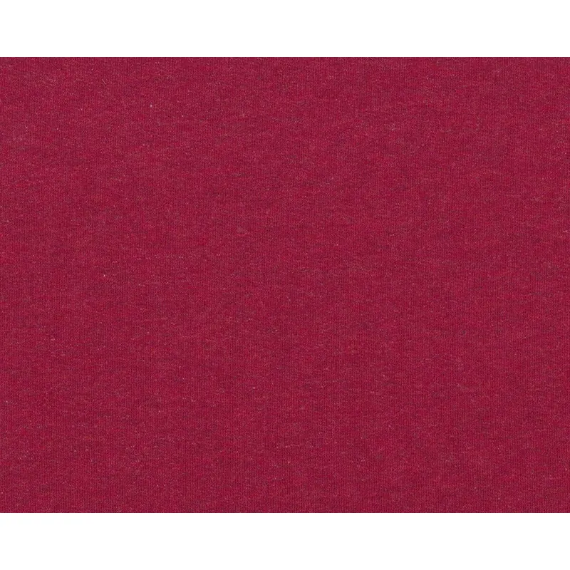 Leichter Kuschel-Sweat MELANGE, extrabreit, stumpfes rot meliert