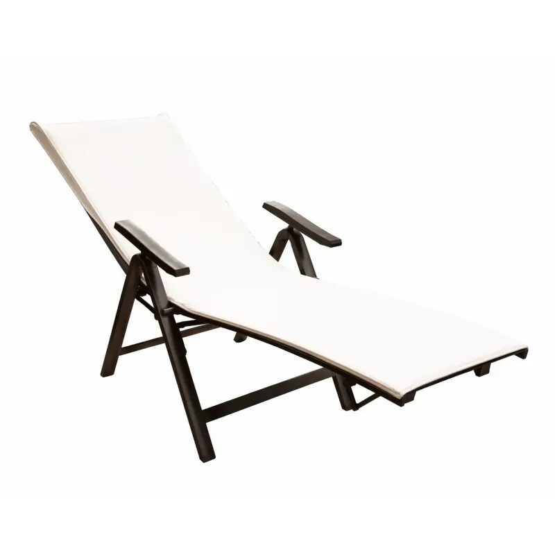 Liegestuhlauflage 1 Stück 70 x 200 x 20 cm Weiss