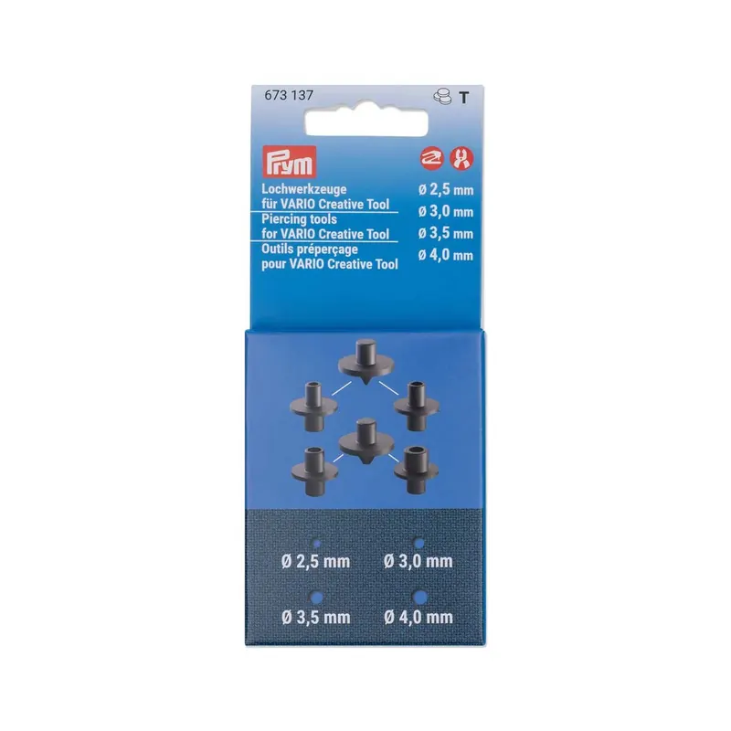 Lochwerkzeuge für Vario Creative Tool, 2,5 bis 4 mm, Prym