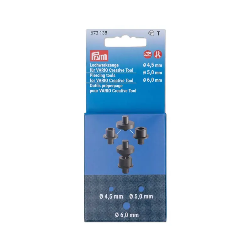 Lochwerkzeuge für Vario Creative Tool, 4,5 bis 6 mm, Prym
