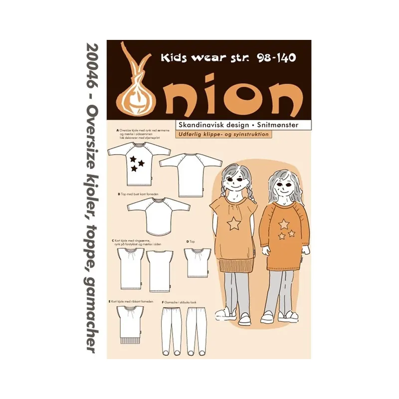 Longpulli, Shirt und Leggings, Schnittmuster ONION 20046