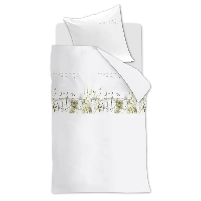 Marjolein Bastin Bettwäsche Winterly_ al_ _UV_155x220 + 1x 1 , 1 155 x 220 cm, 80 x 80 cm natur