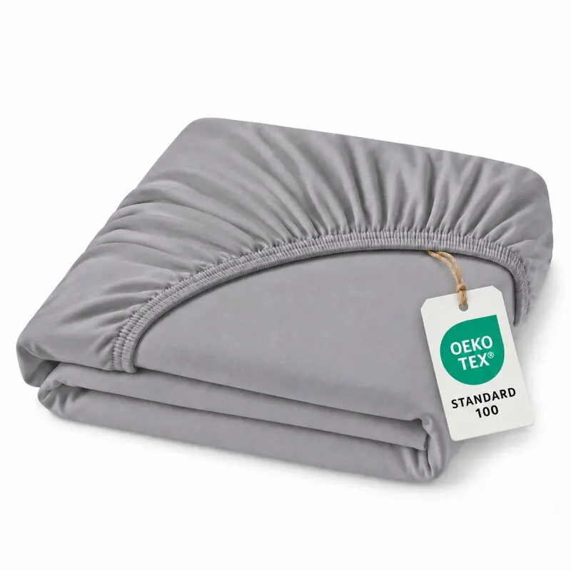 Marke Topper Jersey Spannbettlaken 140 - 160 cm x 200 cm Anthrazit