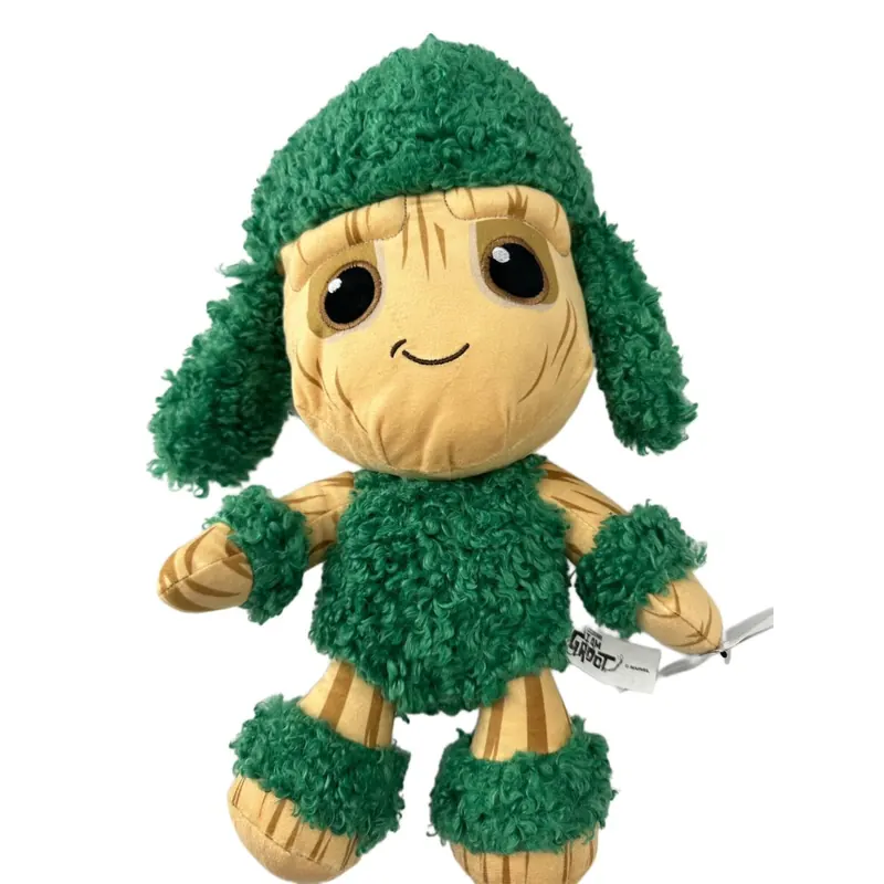Marvel Groot Kuscheltier I Am Groot ich Bin Groot Plüsch Plüschtier ca. 35 cm Marvel Guardians of The Galaxy Kuscheltier (Groot grün mit Wolle 35 cm)