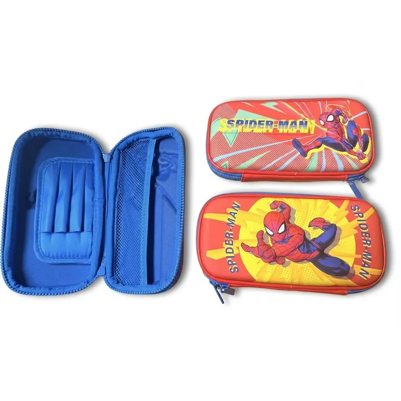 Marvel Spider-Man Federmäppchen 22 cm – Federtasche Rot mit Fächern