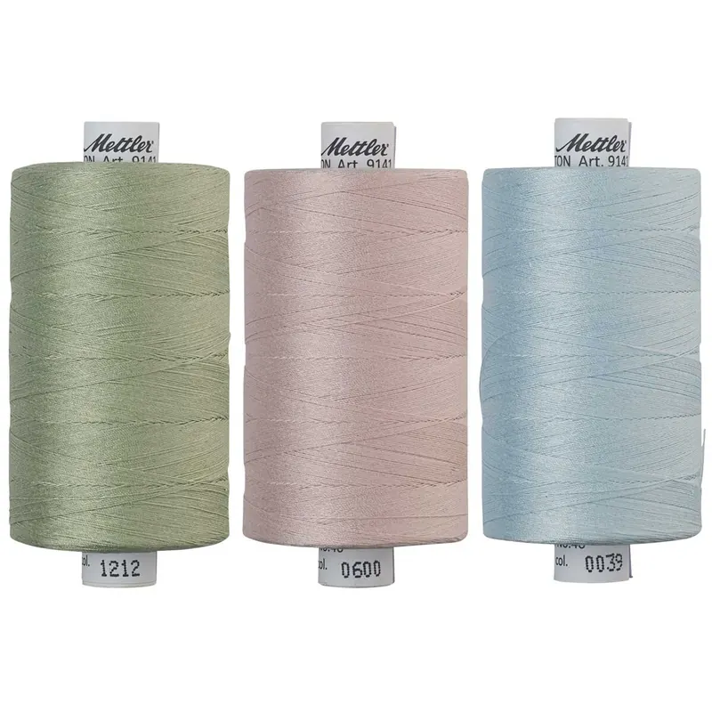 Maschinen-Quiltgarn SILK FINISH COTTON No.40, 1000 m, Mettler