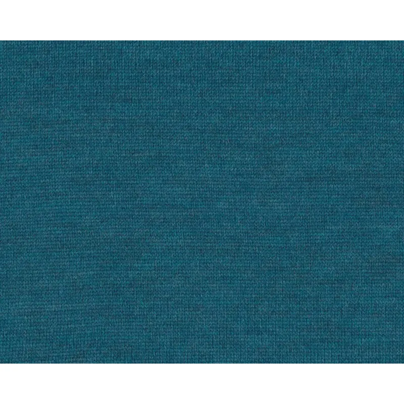 Merino-Wollstrickstoff MAGLIA, petrol meliert, Hilco