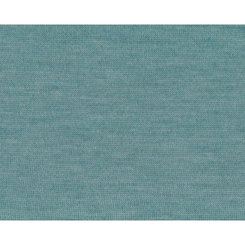 Merino-Wollstrickstoff MAGLIA, türkis meliert, Hilco