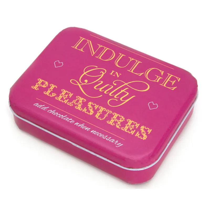 Metalldose MODA mit Spruch, 14,5 x 11,5 cm, Moda Fabrics