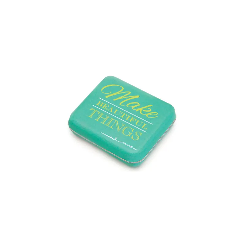 Metalldose MODA mit Spruch, 8 x 7 cm, Moda Fabrics