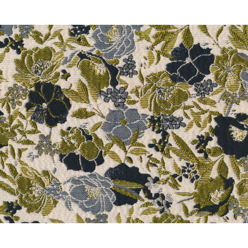 Metallic-Brokatstoff CLAUDE, Rosen & Magnolien, Hilco