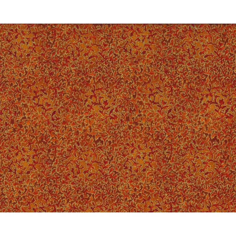 Metallic-Patchworkstoff FUSIONS, Blattranken, terracotta-gold, Robert Kaufmann