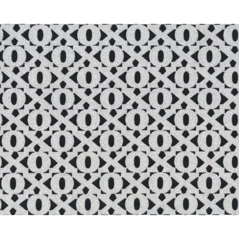 Metallic-Patchworkstoff LOVE IS ALL AROUND, Schrift, silber metallic-schwarz