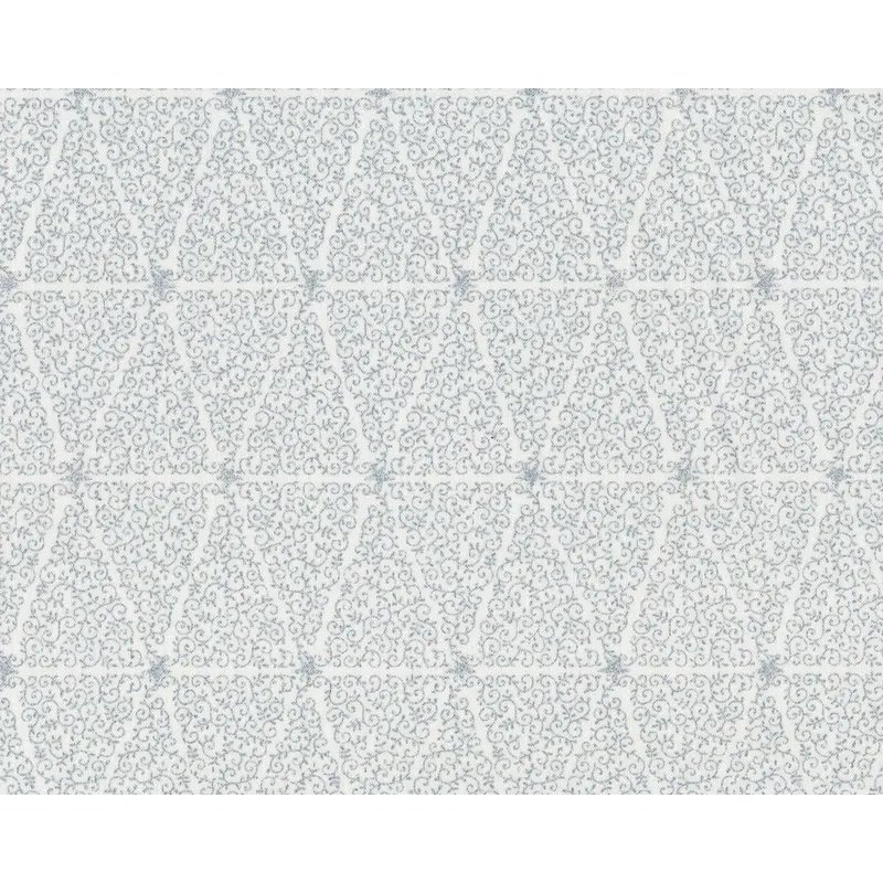 Metallic-Patchworkstoff MAGICAL MOMENTS, Ranken-Tannen, gebrochenes weiß-silber metallic