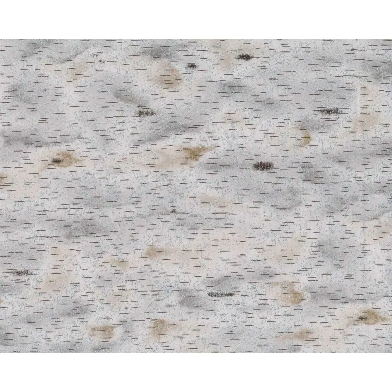 Metallic-Patchworkstoff WILDWOOD GRACE, Strichel, natur-silber, Robert Kaufman