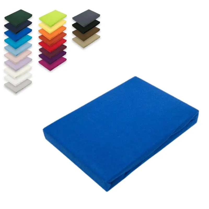 Microfaser Spannbettlaken 180 - 200 x 200 cm + 28 cm Royalblau