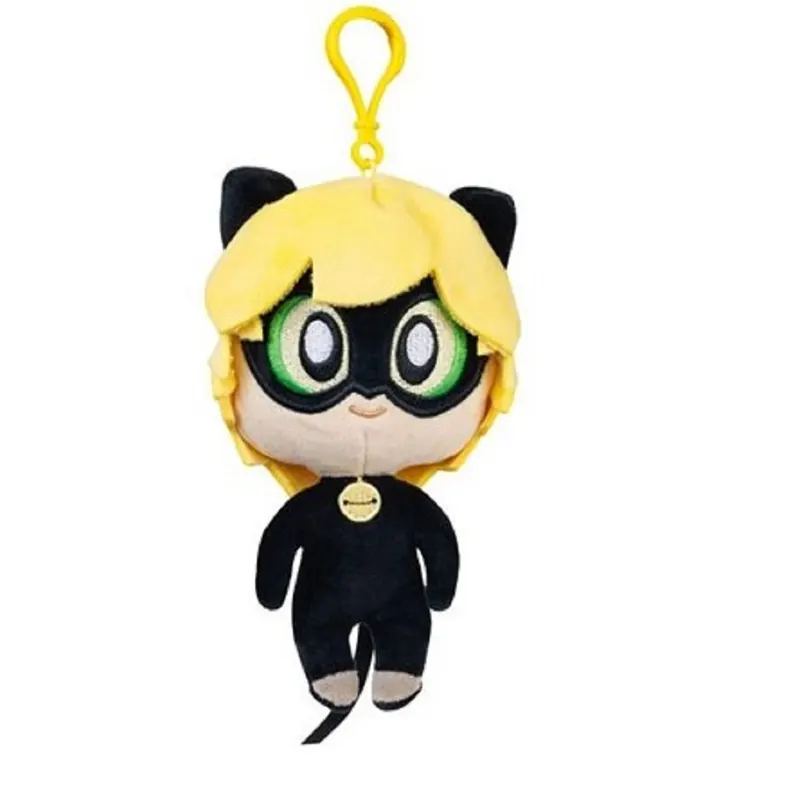 Miraculous Ladybug Cat Noir Plagg Tikki Kwami Lifesize Plagg Kuscheltier Plüsch Plüschtier (Miraculous Cat Noir 18 cm)