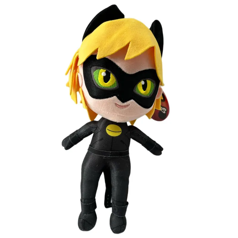 Miraculous Ladybug Cat Noir Plagg Tikki Kwami Lifesize Plagg Kuscheltier Plüsch Plüschtier (Miraculous Cat Noir 35 cm)