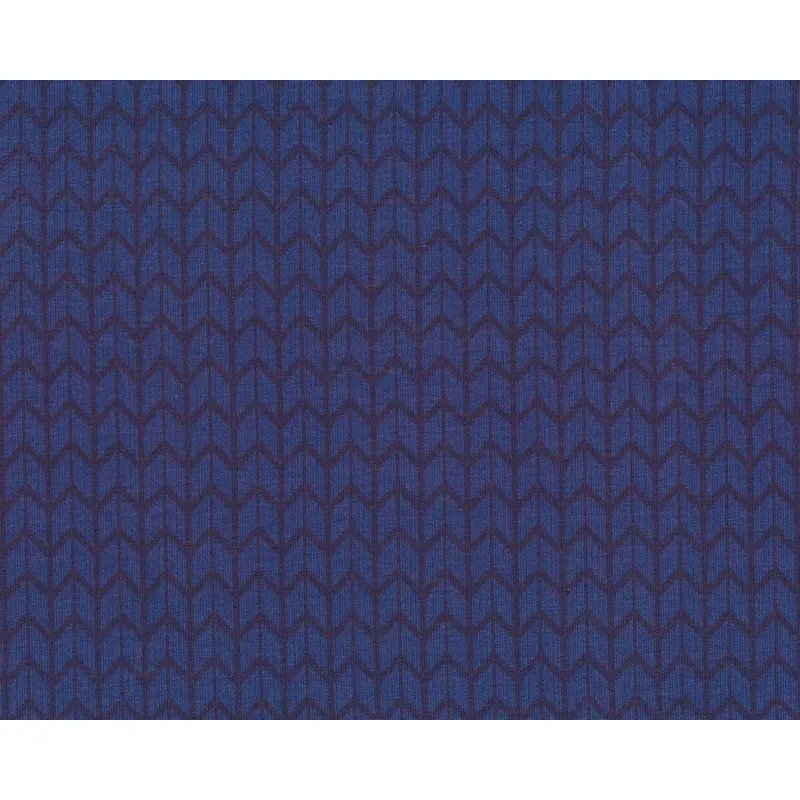 Modalsweat COZY SMALL KNIT, Strickmuster, blau, Lycklig Design