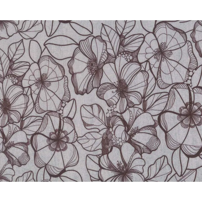 Modalsweat DENIMFLOWER, hellgrau, Lillestoff