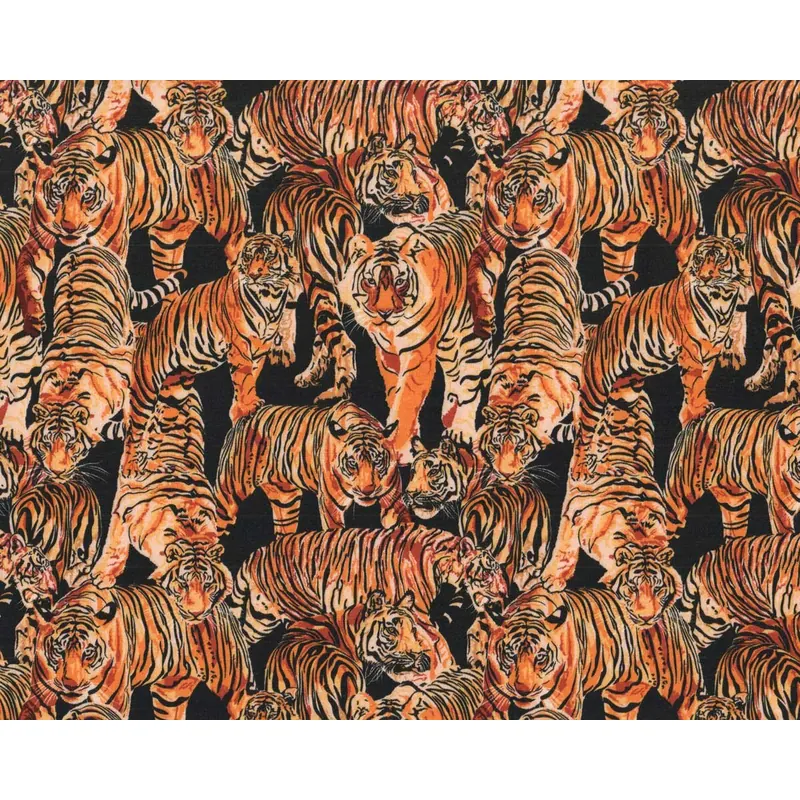 Modalsweat MURCIA, Tiger, schwarz-goldbraun