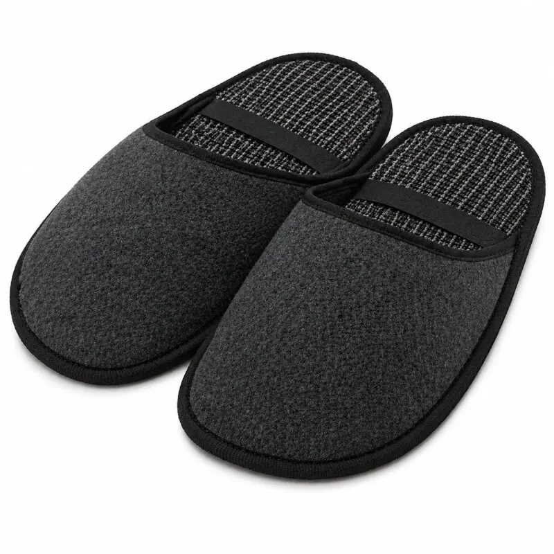 Museumspantoffeln aus Filz – Größe 38-47 - Handwerkerpantoffeln & Besucherschuhe mit Gummiband – Filzüberschuhe zum Bodenschutz gegen Kratzer & Schmutz 1 Paar