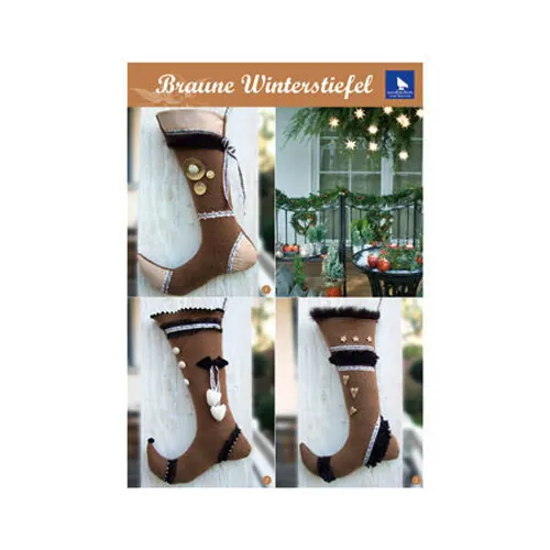 Nähanleitung BRAUNE WINTERSTIEFEL, acufactum